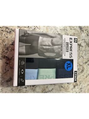 Express Luxe Comfort Fit Fly Front Boxer Briefs 3-Pack XL